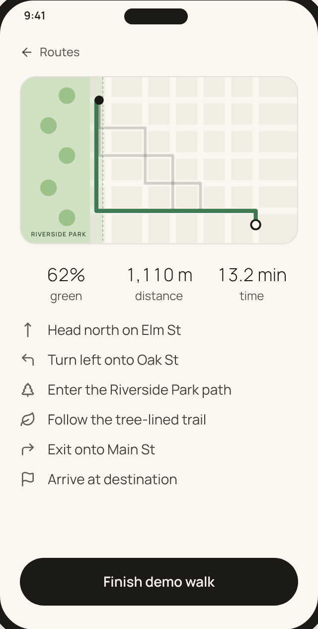 Walk it turn by turn