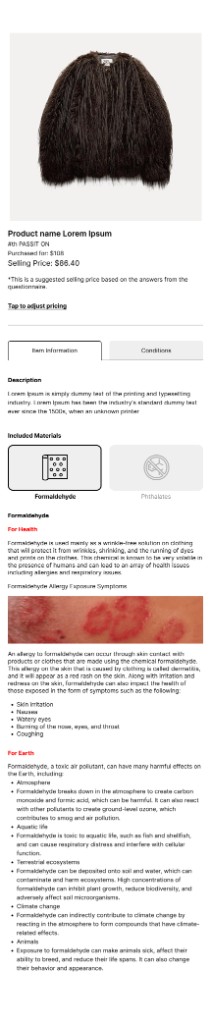 Item tag scanner interface